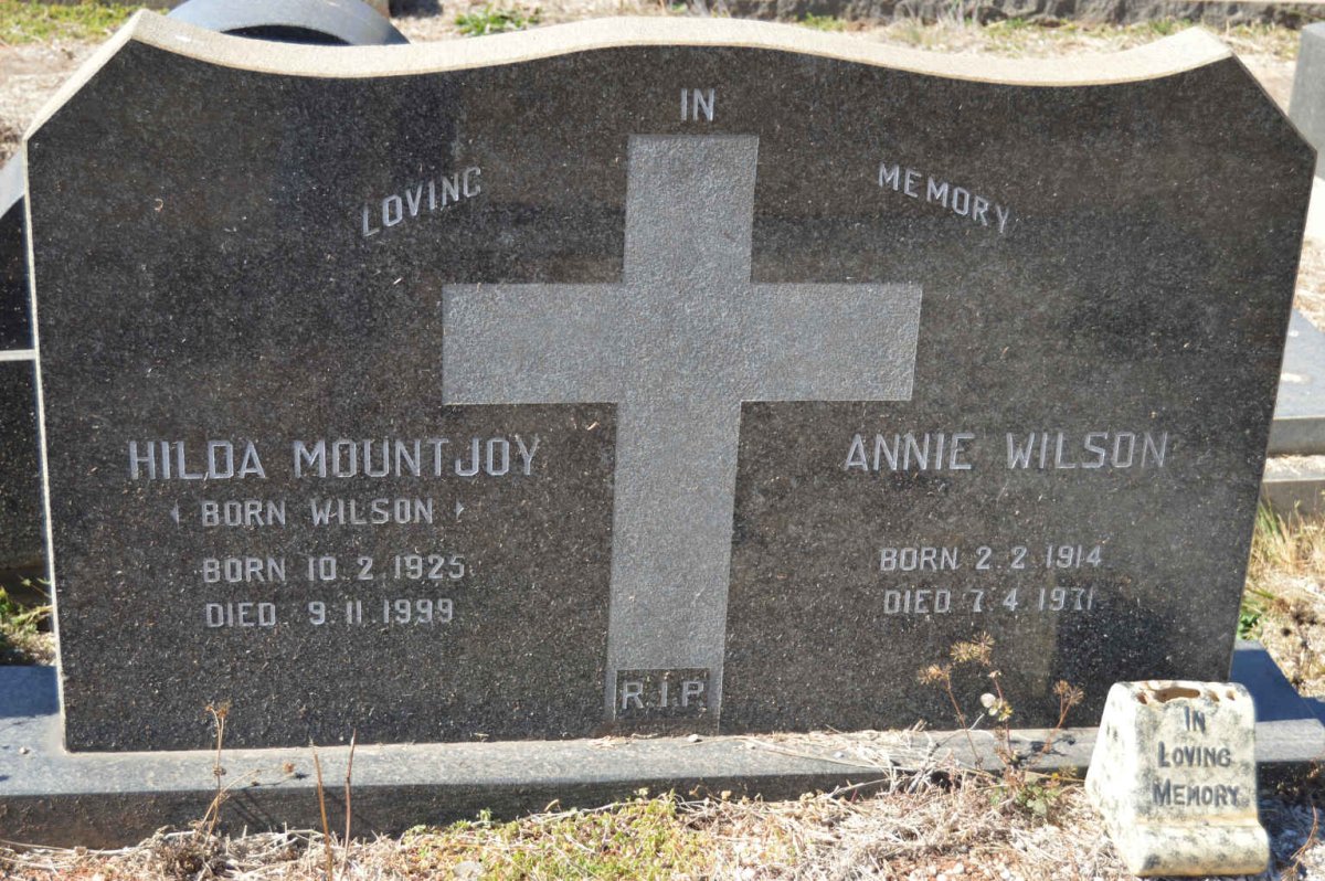 MOUNTJOY Hilda nee WILSON 1925-1999 :: WILSON Annie 1914-1971