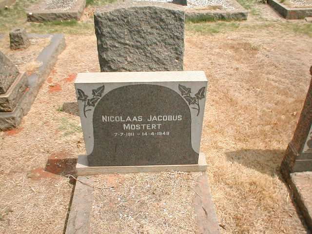 MOSTERT Nicolaas Jacobus 1911-1949