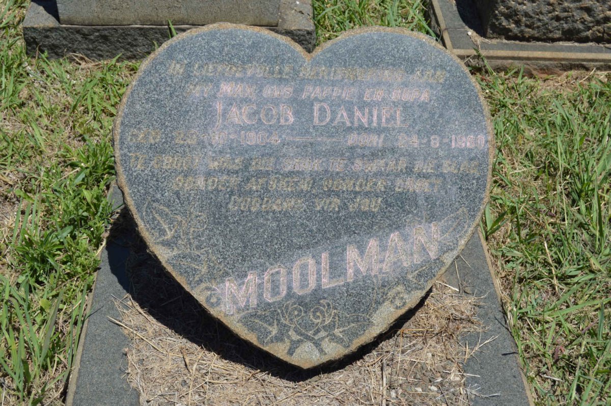 MOOLMAN Jacob Daniel 1904-1960