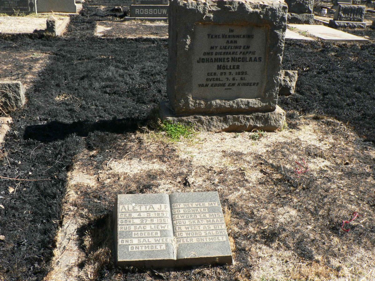 MÖLLER Johannes Nicolaas 1895-1941 &amp; Aletta J.P. 1897-1961
