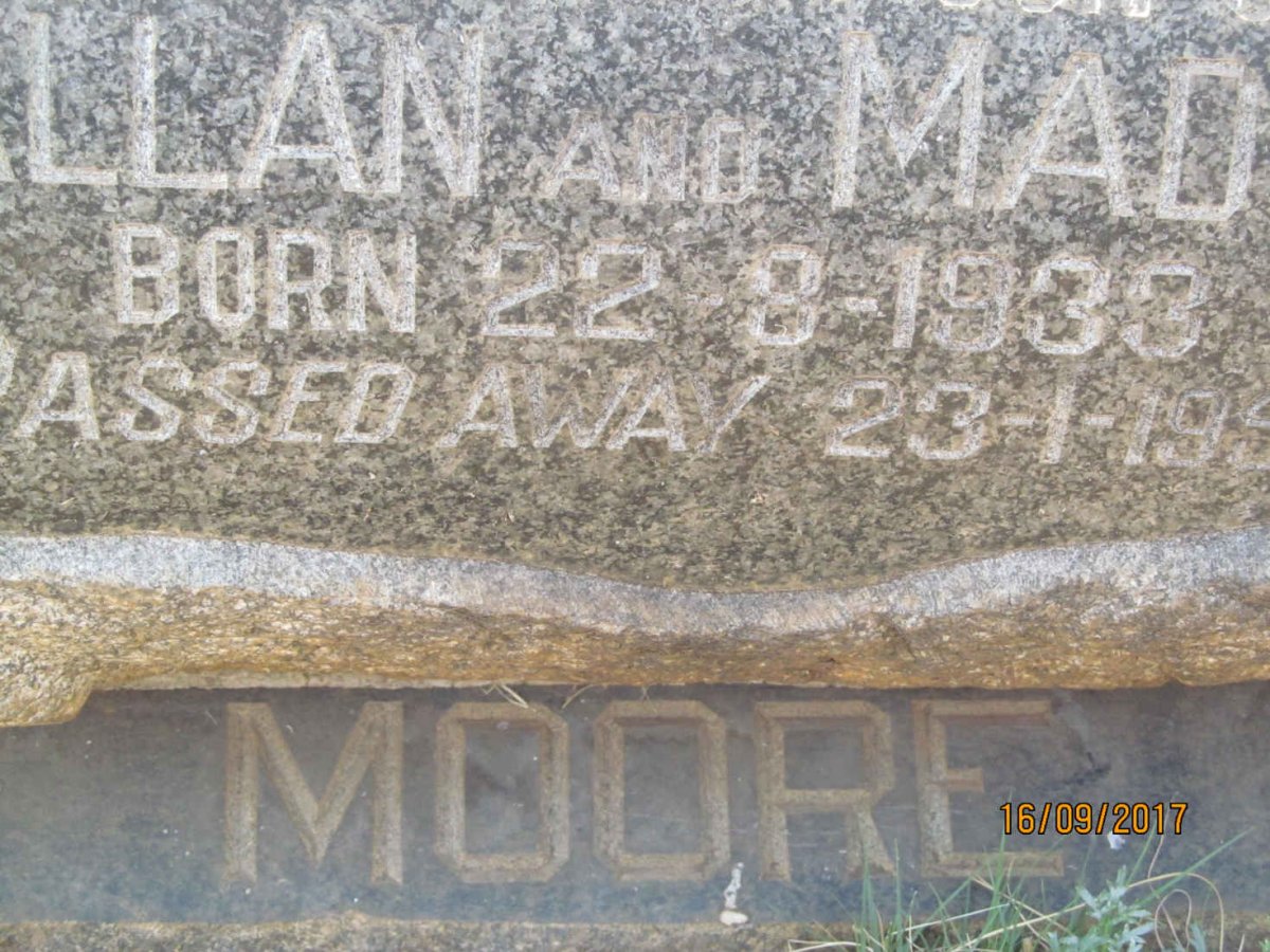 MOORE John Kenneth 1933-1952