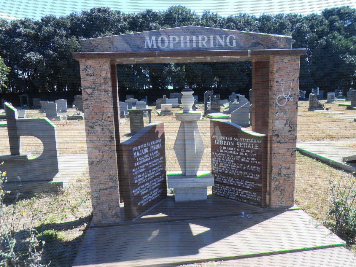 MOPHIRING Gideon Sehale 1940-1997 &amp; Majang Jemima 1943-2007