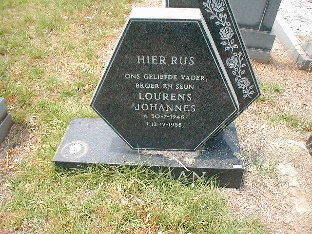 MOOLMAN Lourens Johannes 1946-1985