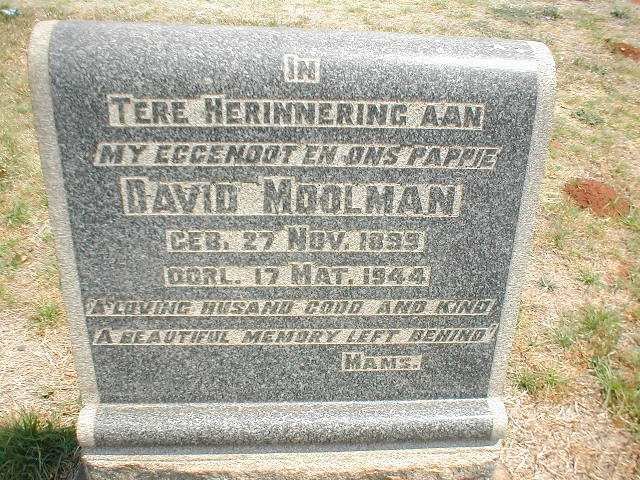 MOOLMAN David 1899-1944