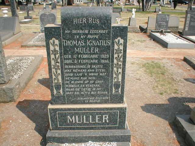 MULLER Thomas Ignatius 1929-1955