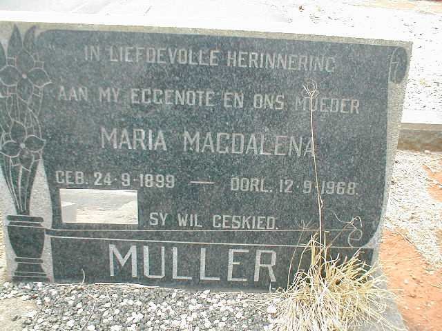 MULLER Maria Magdalena 1899-1968