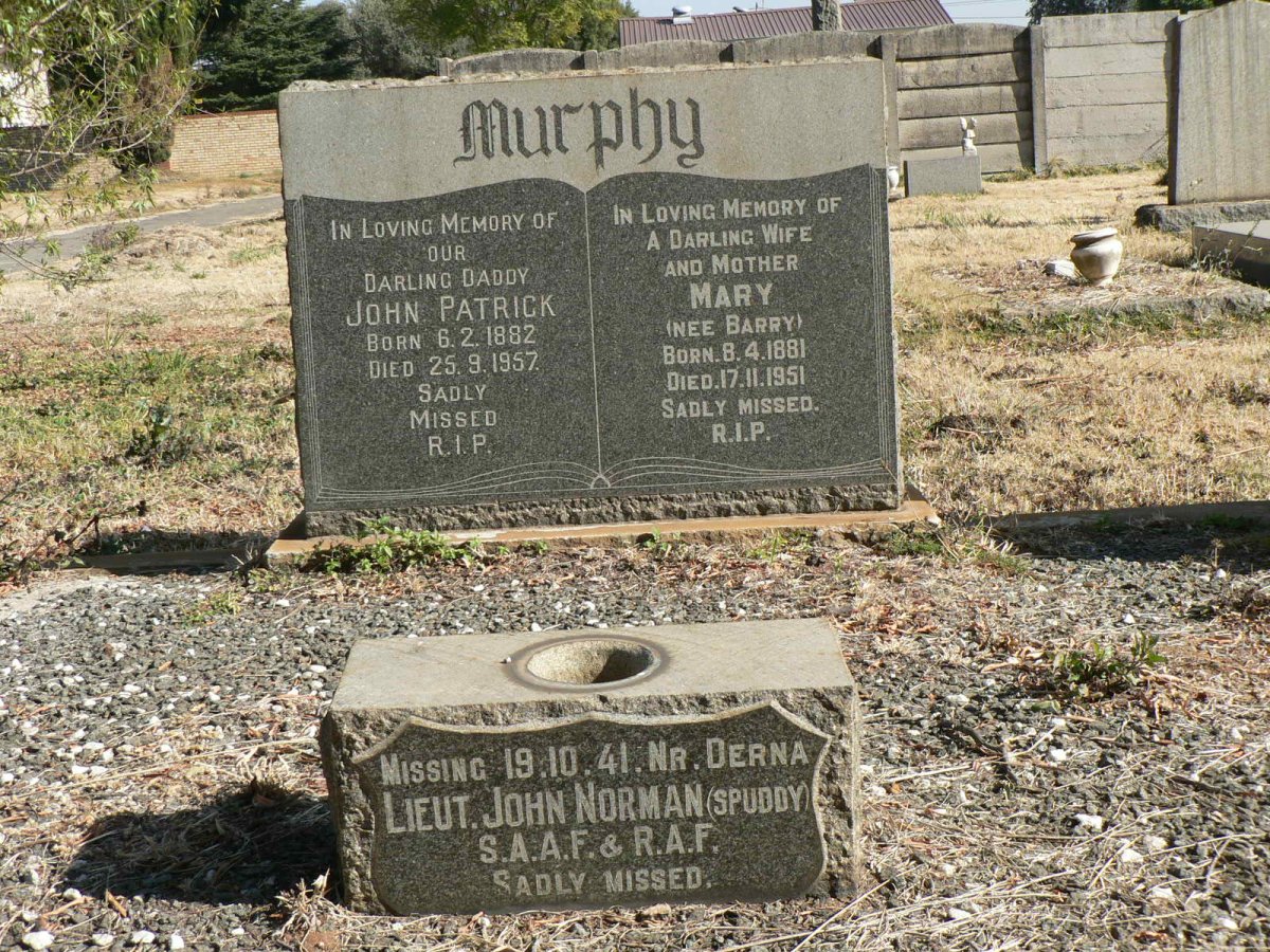 MURPHY John Patrick 1882-1957 &amp; Mary BARRY 1881-1951 :: MURPHY John Norman -1941