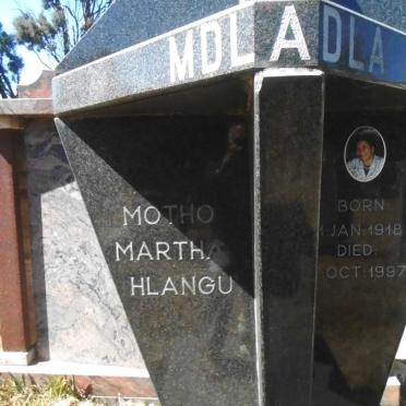 MDLADLA Motho Martha Hlangu 1918-1997