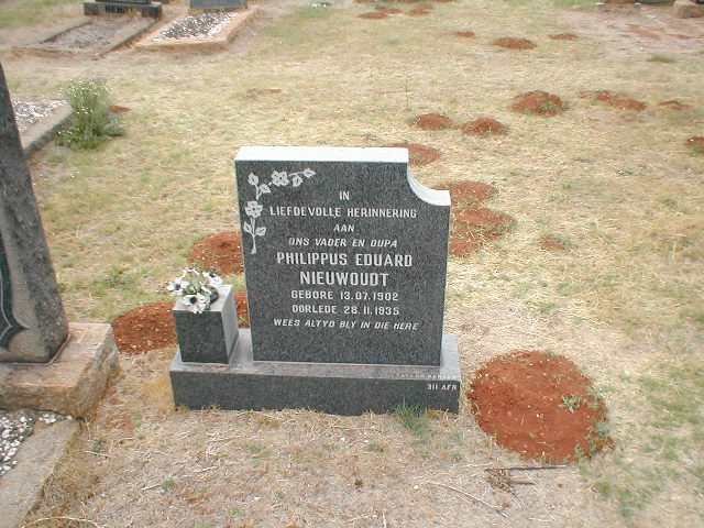NIEUWOUDT Philippus Eduard 1902-1935