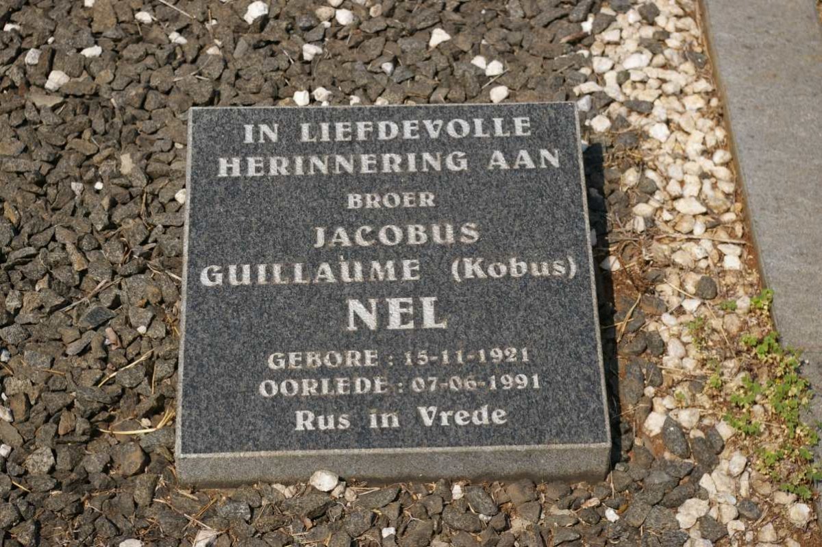 NEL Jacobus Guillaume 1921-1991