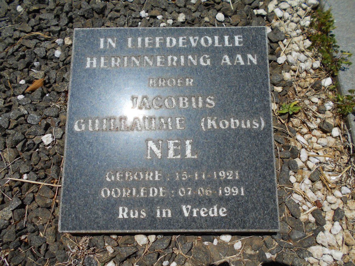 NEL Jacobus Guillaume 1921-1991