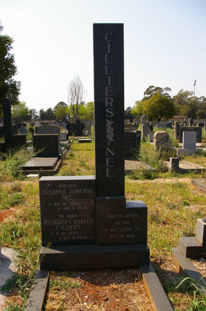 NEL Susanna Johanna 1906-1978 :: CILLIERS Richard Charles 1936-1975
