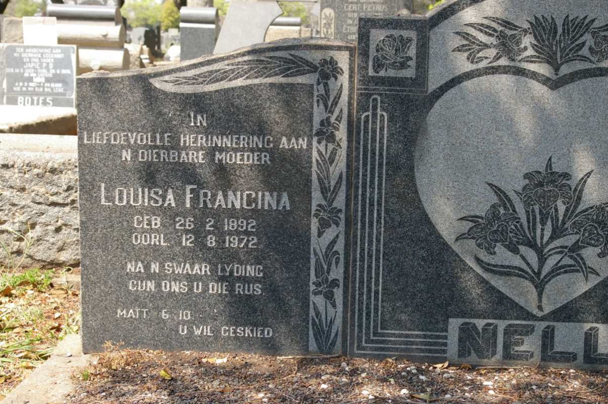NELL Louisa Francina 1892-1972