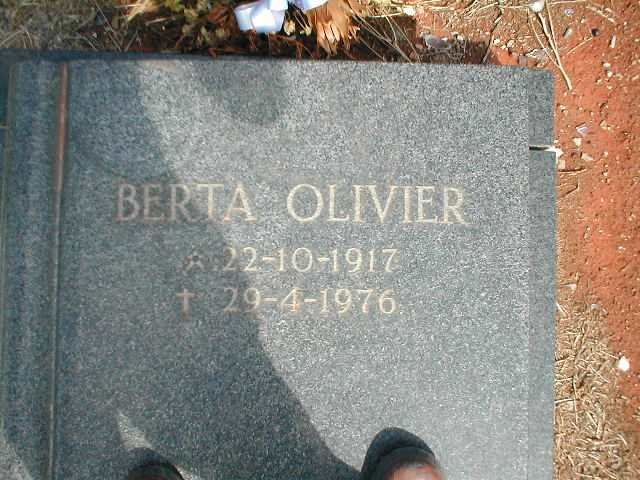 OLIVIER Berta 1917-1976