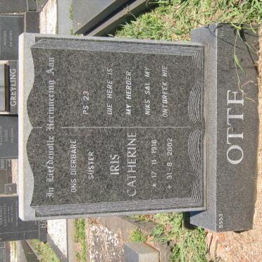 OTTE Iris Catherine 1916-2002