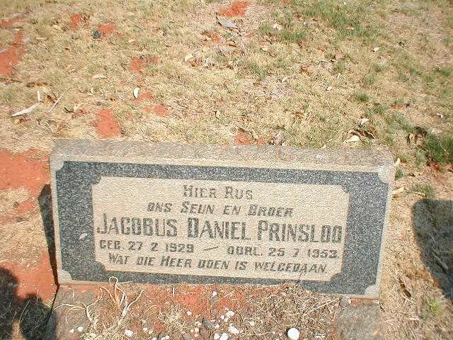 PRINSLOO Jacobus Daniel 1929-1953