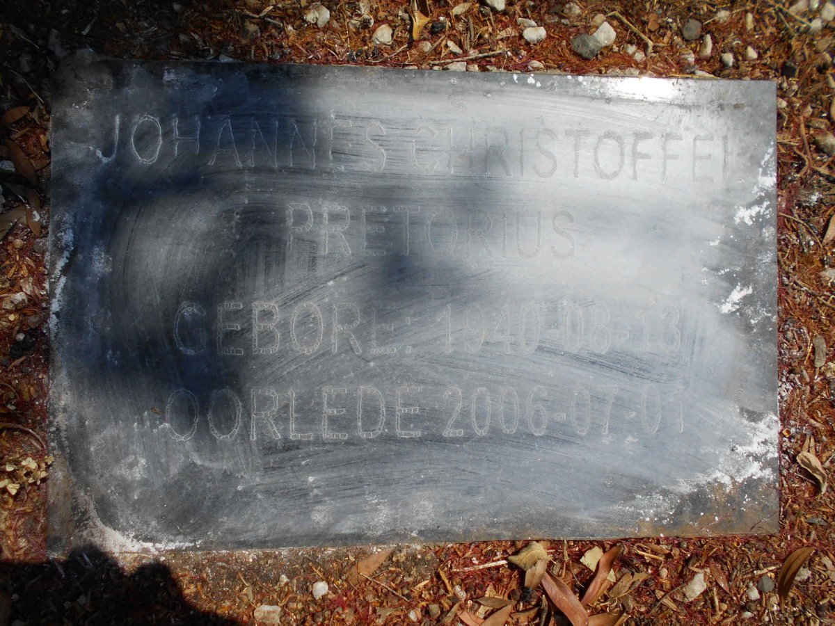 PRETORIUS Johannes Christoffel 1940-2006