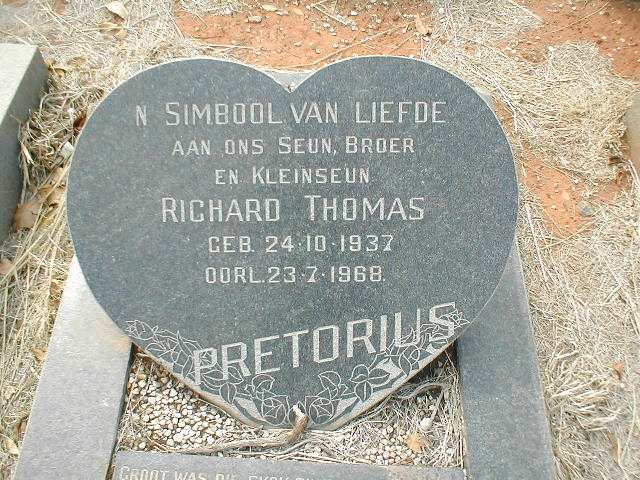 PRETORIUS Richard Thomas 1937-1968
