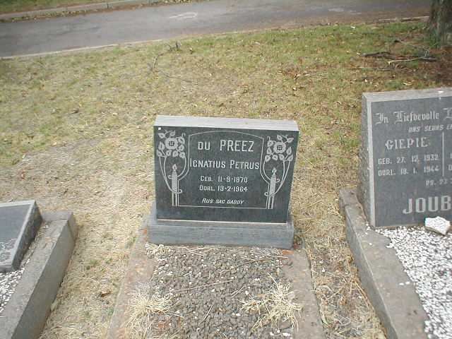 PREEZ Ignatius Petrus, du 1870-1964