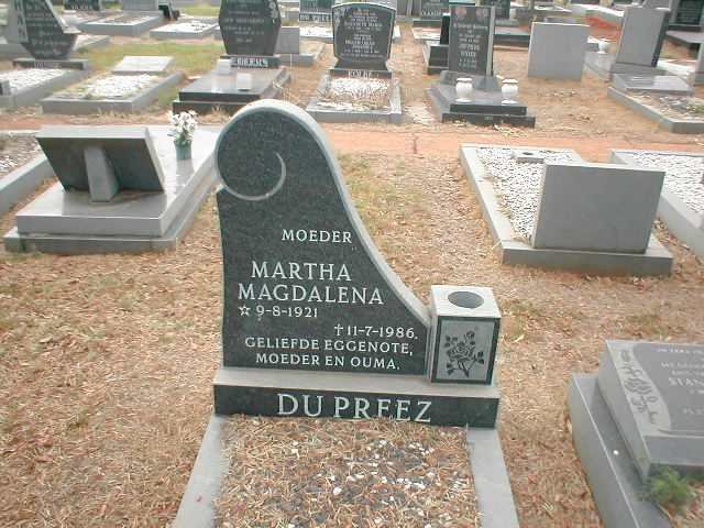 PREEZ Martha Magdalena, du 1921-1986