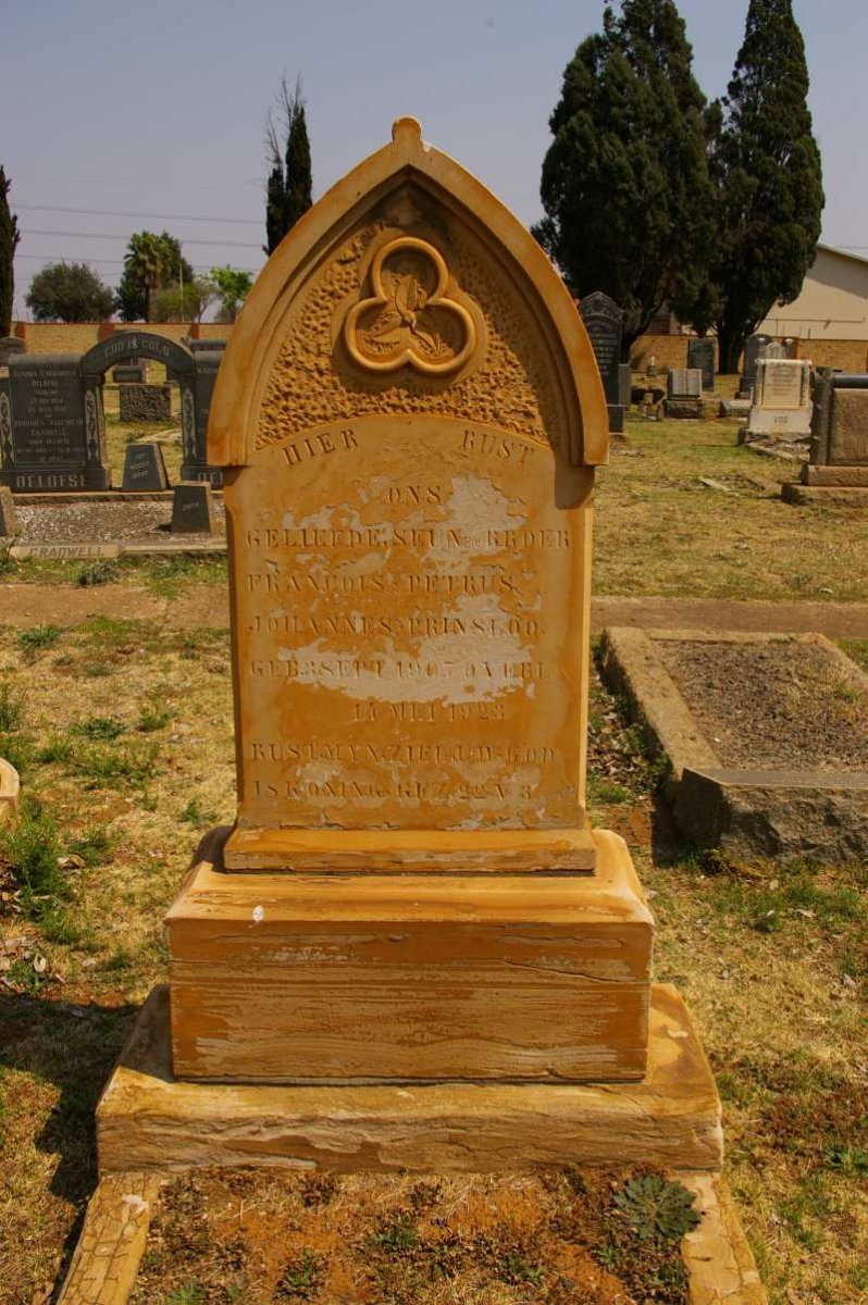 PRINSLOO Francois Petrus Johannes 1907-1923