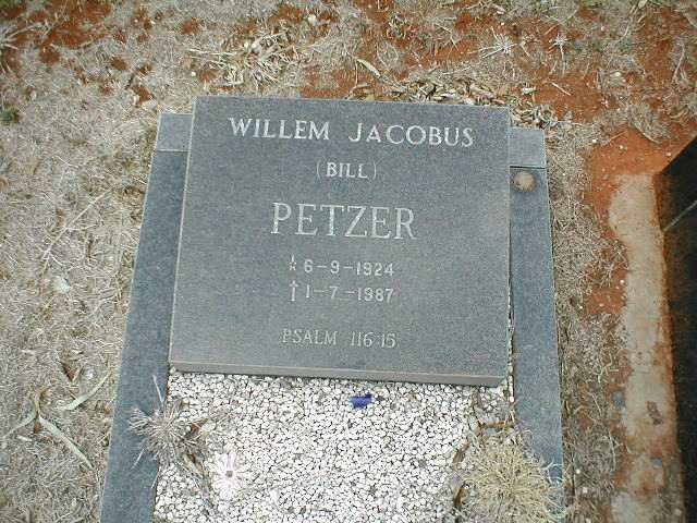 PETZER Willem Jacobus  1924-1987