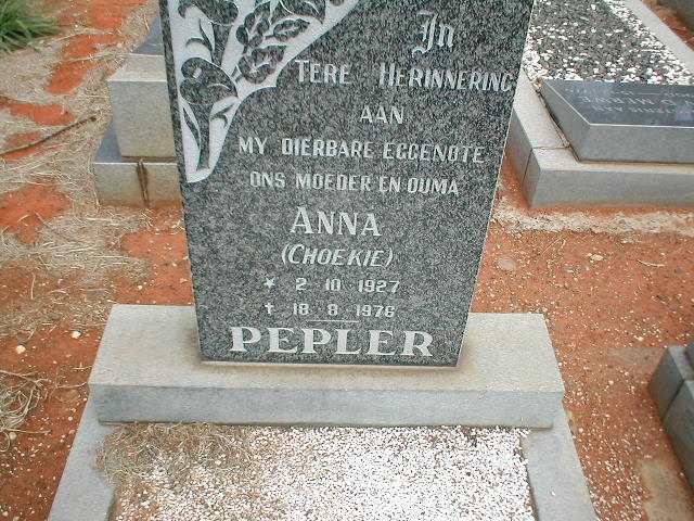 PEPLER Anna 1927-1976