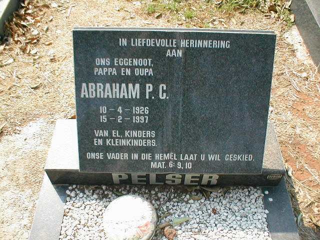PELSER Abraham P.C. 1926-1997