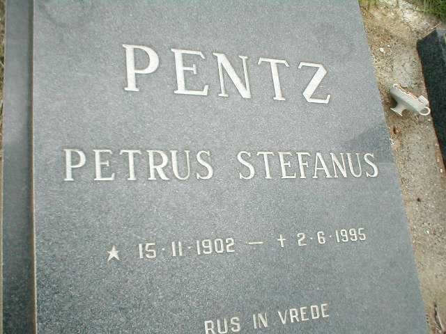 PENTZ Petrus Stefanus 1902-1995