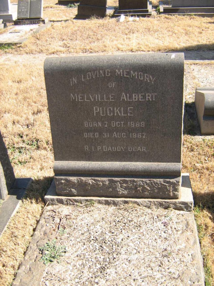 PUCKLE Melville Albert 1889-1967