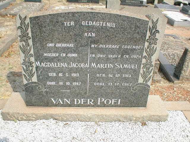 POEL Martin Samuel, van der 1913-1967 &amp; Magdalena Jacoba 1913-1997