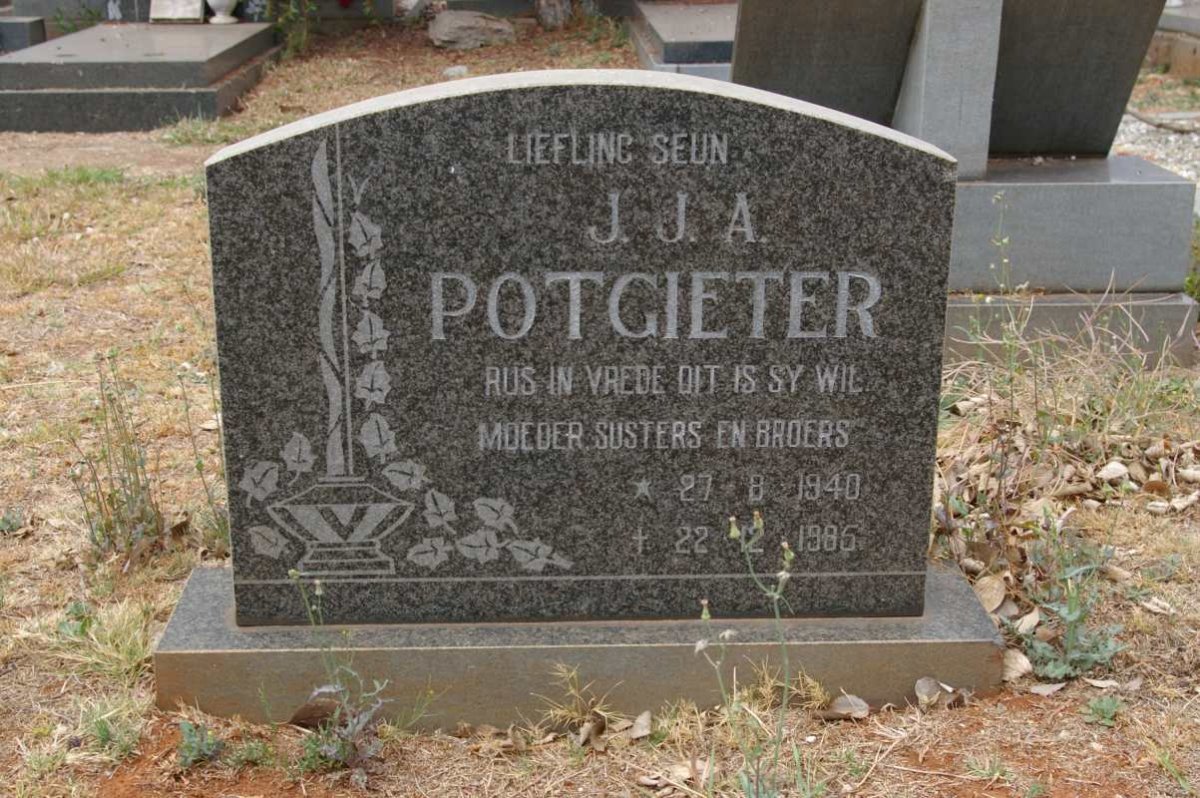 POTGIETER J.J.A. 1940-1985
