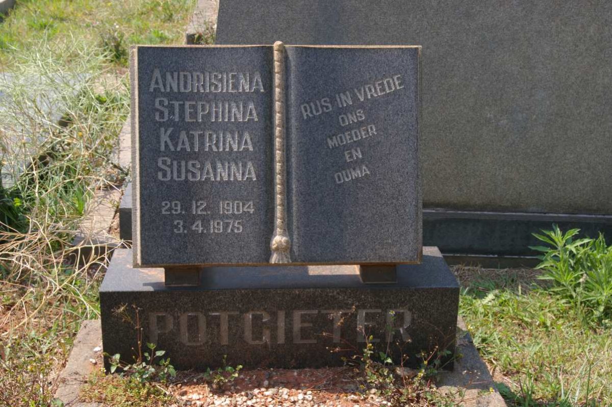 POTGIETER Andrisiena Stephina Katrina Susanna 1904-1975