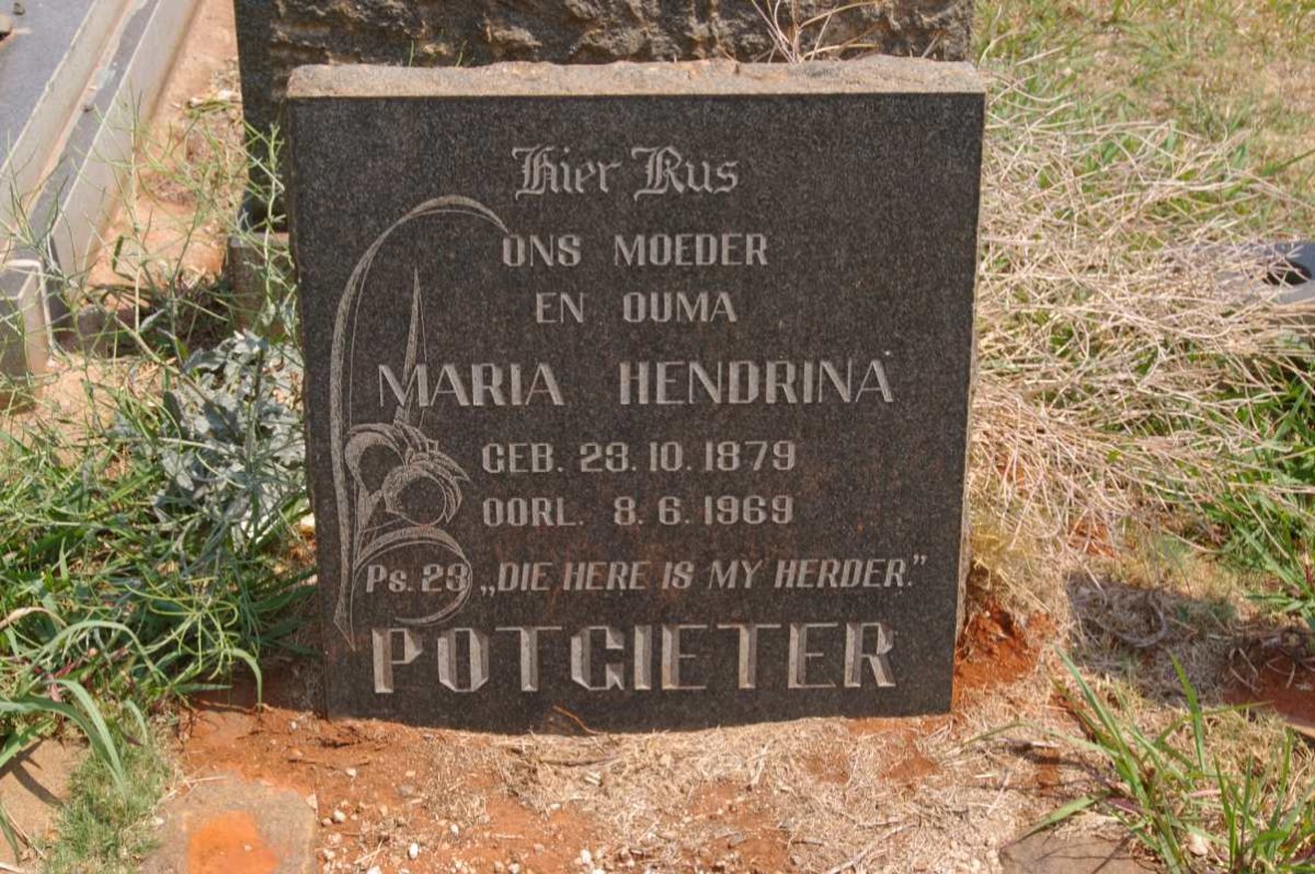 POTGIETER Maria Hendrina 1879-1969