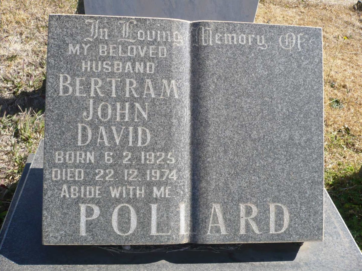 POLLARD Bertram John David 1925-1974
