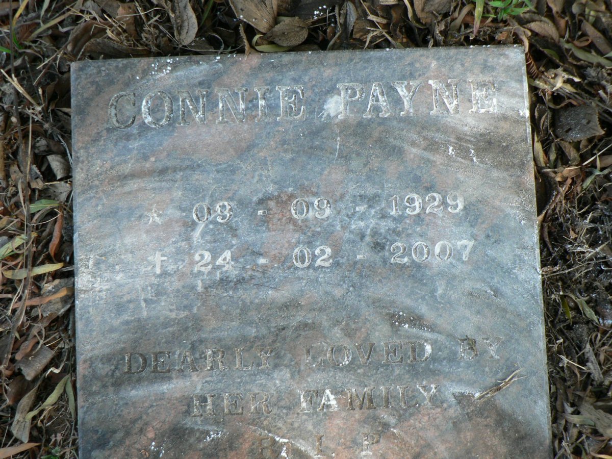 PAYNE Connie 1929-2007