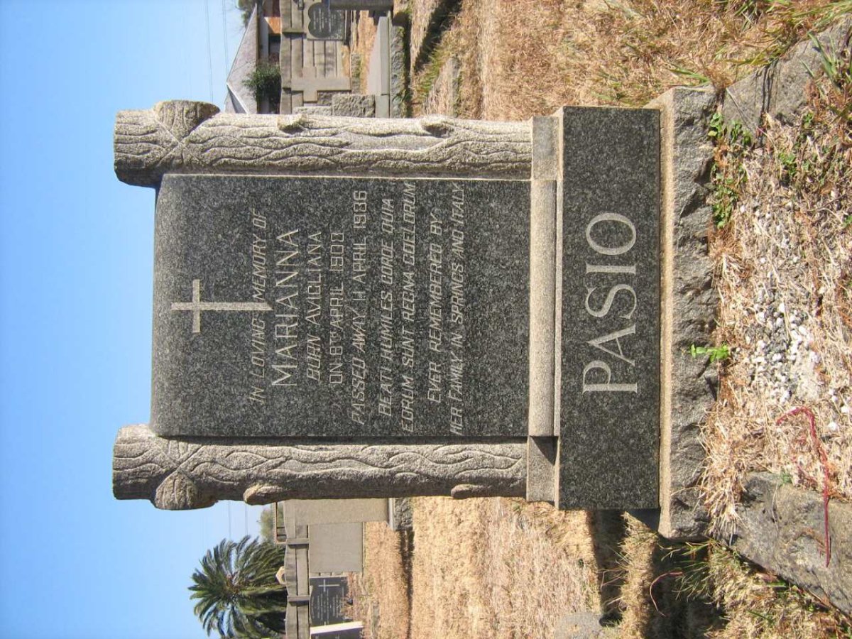 PASIO Marianna nee AVIGLIANA 1900-1986