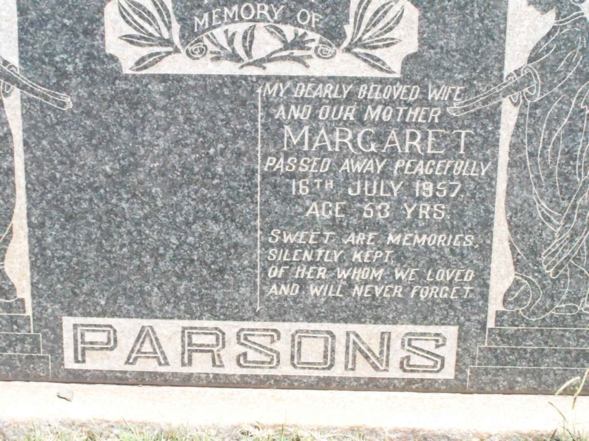 PARSONS Margaret -1957