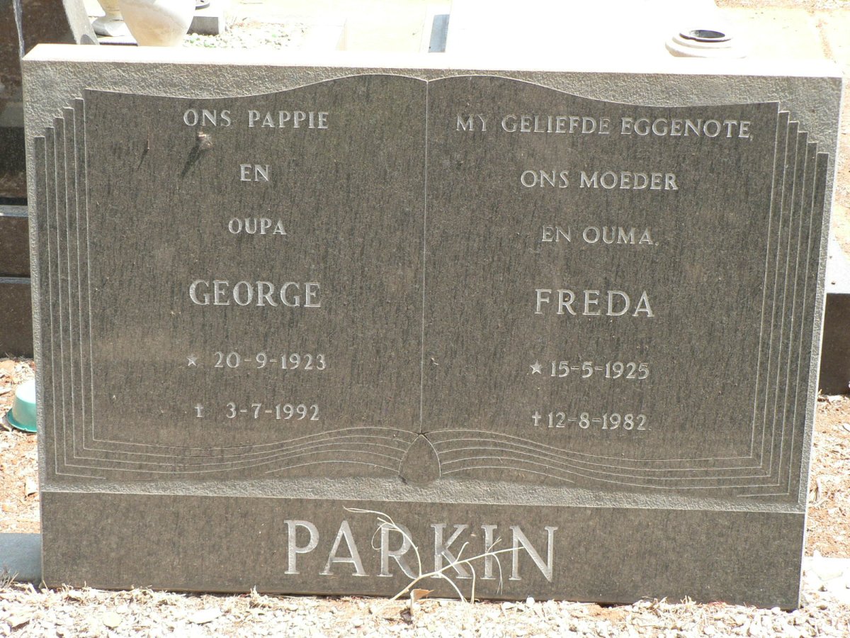 PARKIN George 1923-1992 &amp; Freda 1925-1982