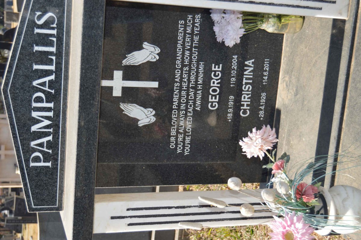 PAMPALLIS George 1919-2004 &amp; Christina 1926-2011