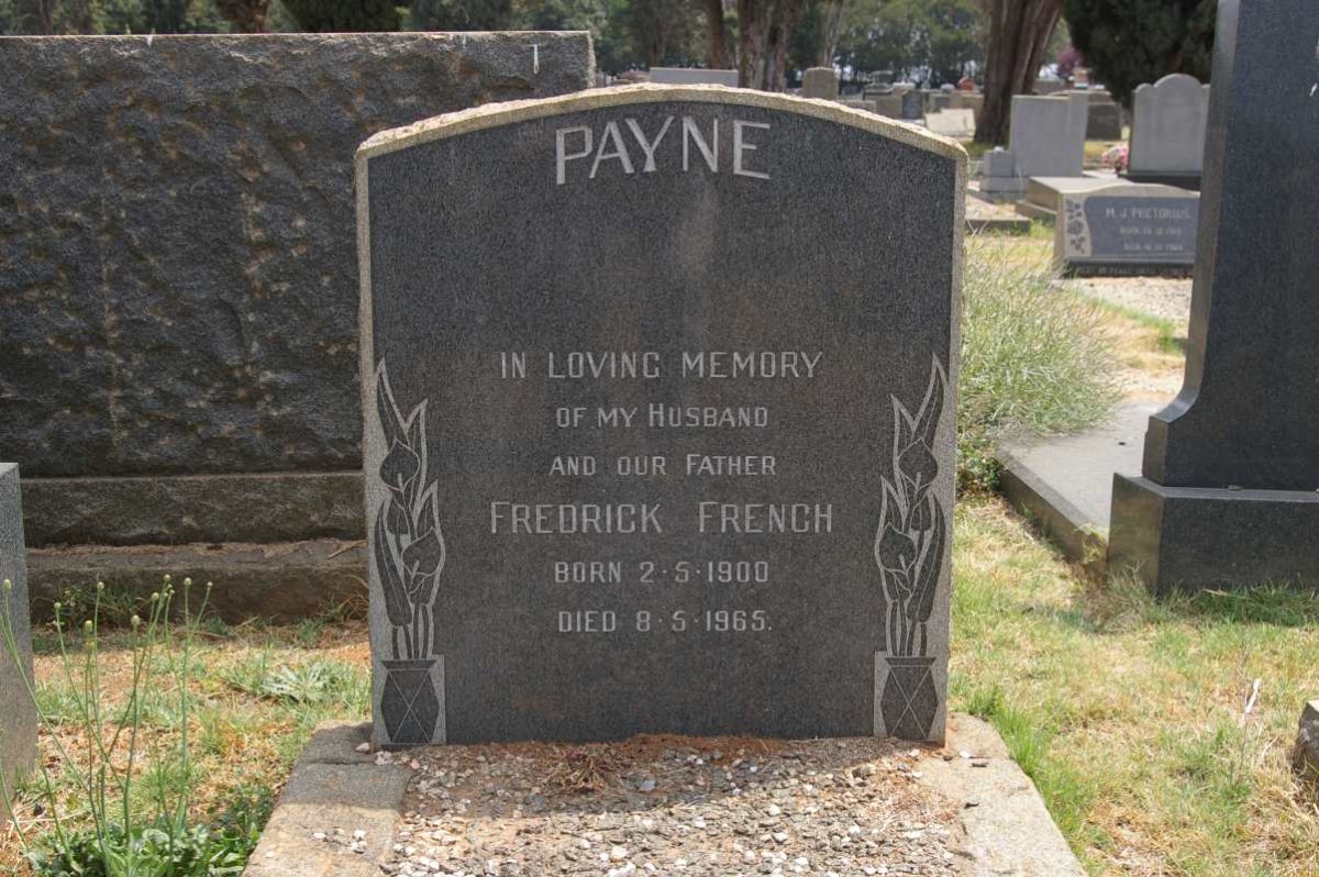 PAYNE Frederick French 1900-1965