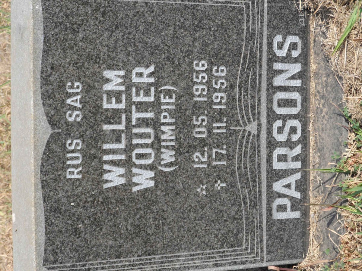 PARSONS Willem Wouter 1956-1956