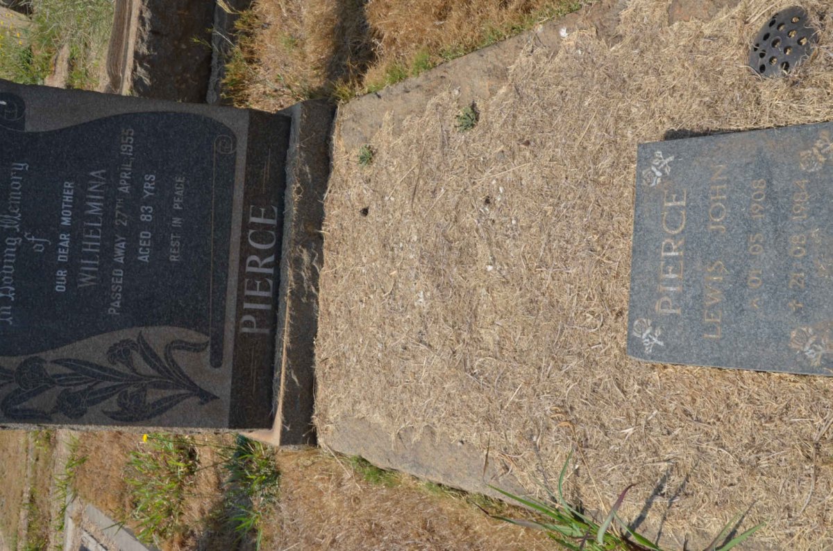 PIERCE Lewis John 1908-1984 &amp; Wilhelmina -1955
