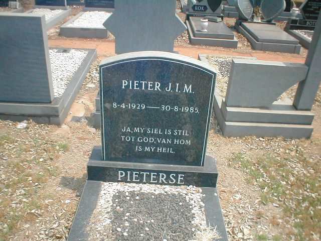 PIETERSE Pieter J.I.M. 1929-1985