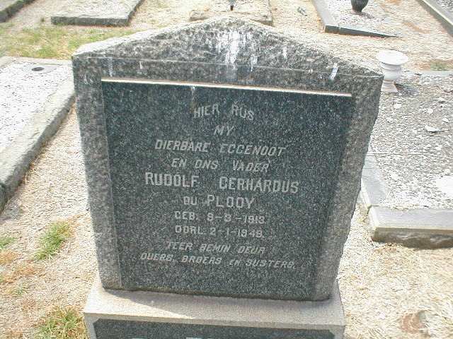 PLOOY Rudolf Gerhardus, du 1913-1948