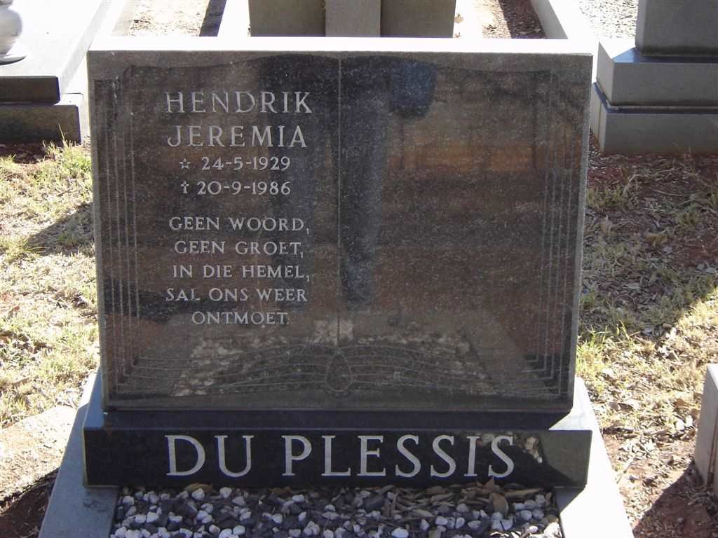PLESSIS Jacobus Johannes, du 1905-1997 &amp; Hester Johanna 1914-
