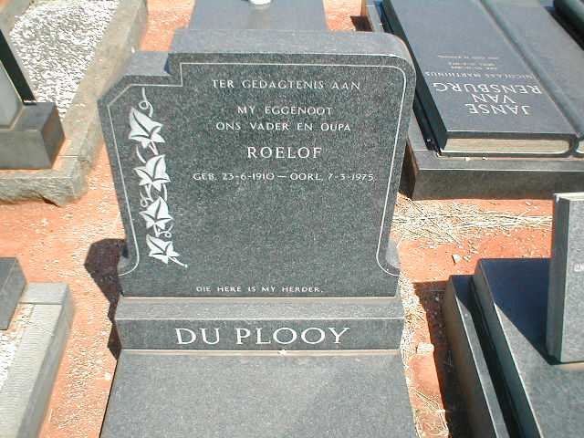 PLOOY Roelof, du 1910-1975