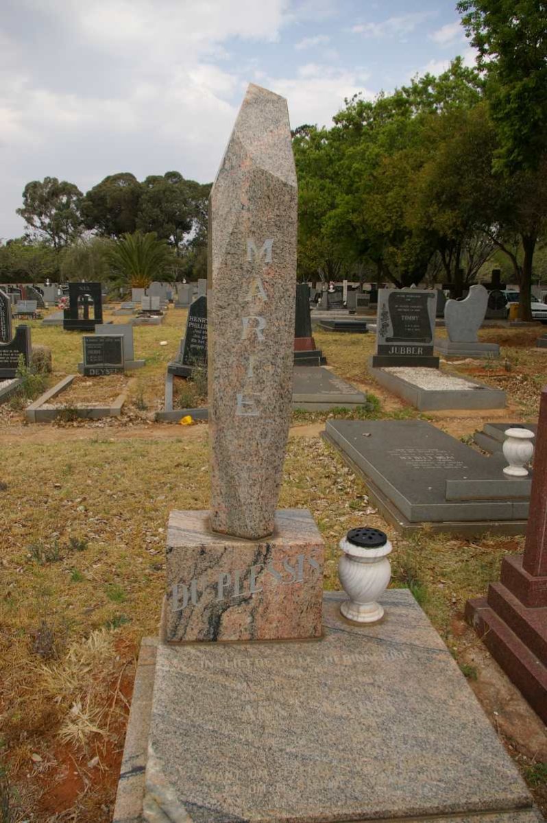 PLESSIS Anna Maria, du 1937-1993