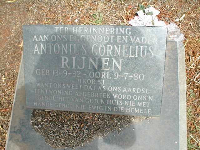 RIJNEN Antonius Cornelius 1932-1980