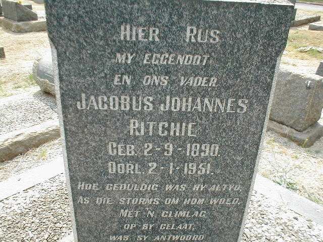 RITCHIE Jacobus Johannes 1890-1951